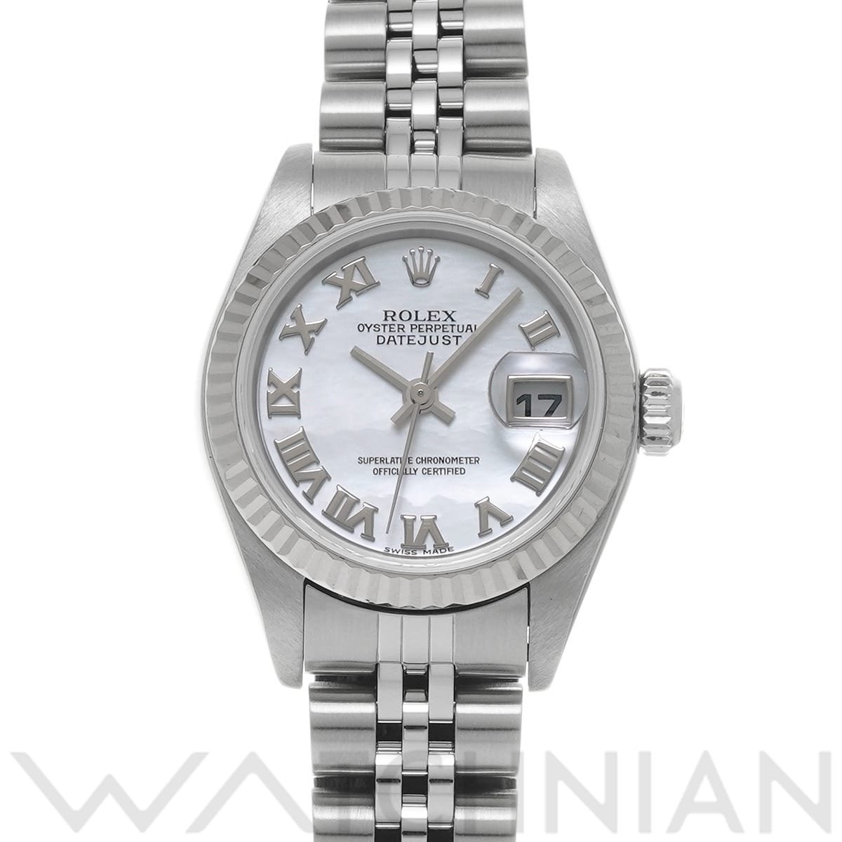 ロレックス デイトジャスト 79174NR ホワイトシェル レディース 時計 【中古】【wristwatch】