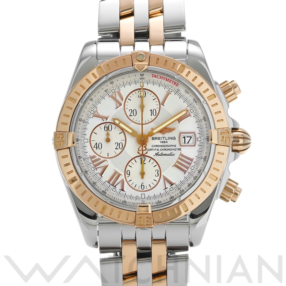 ブライトリング クロノマット エボリューション C156A19PAC ホワイト メンズ 時計 【中古】【wristwatch】