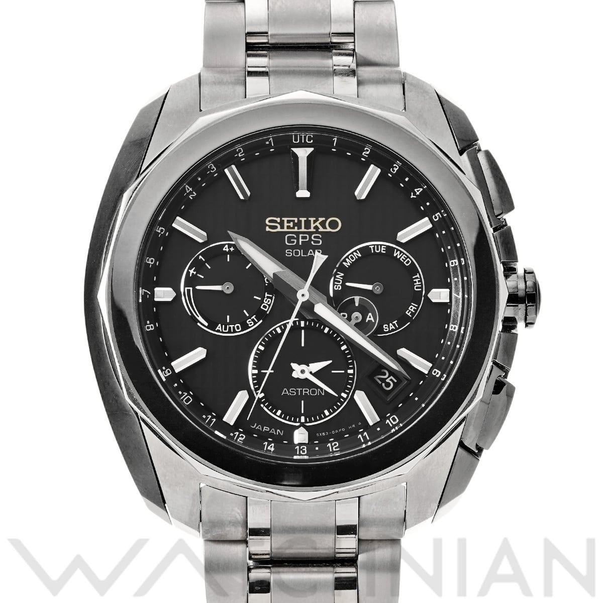 セイコー アストロン レボリューションライン 5Xシリーズ デュアルタイム SBXC029 ブラック メンズ 時計 【中古】【wristwatch】