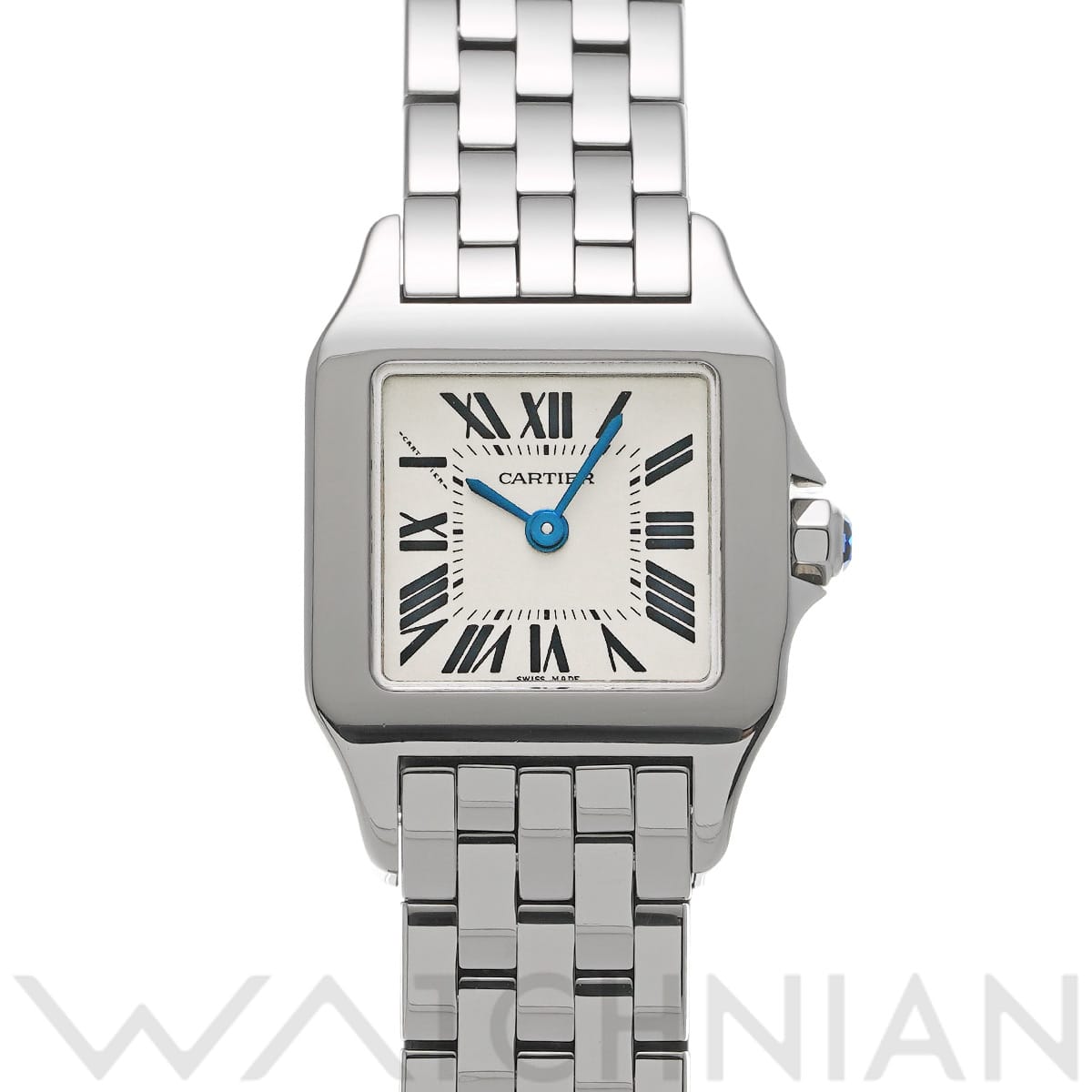 カルティエ サントス ドゥモワゼル SM W25064Z5 シルバー レディース 時計 【中古】【wristwatch】