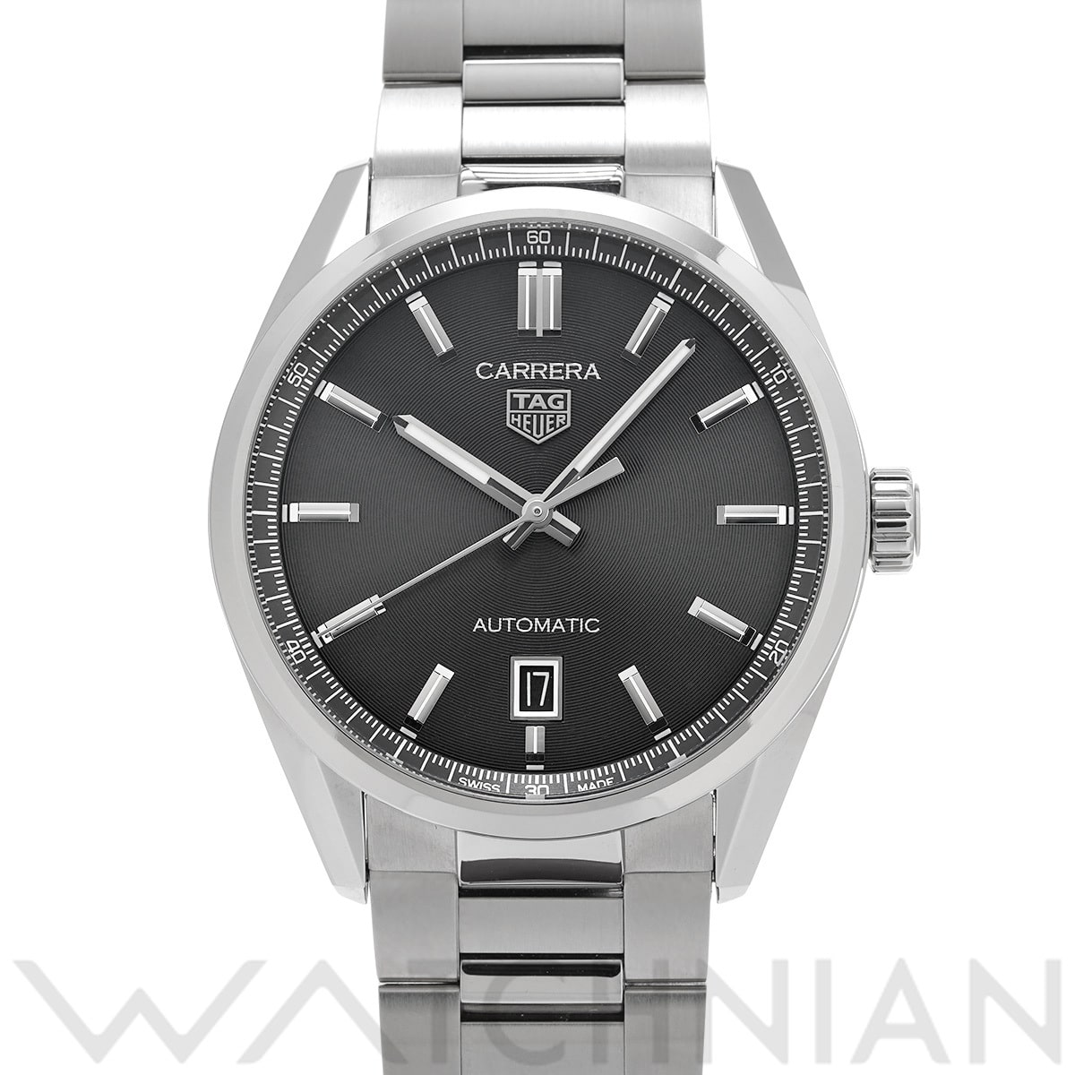 タグ ホイヤー カレラ キャリバー5 WBN2110.BA0639 ブラック メンズ 時計 【中古】【wristwatch】