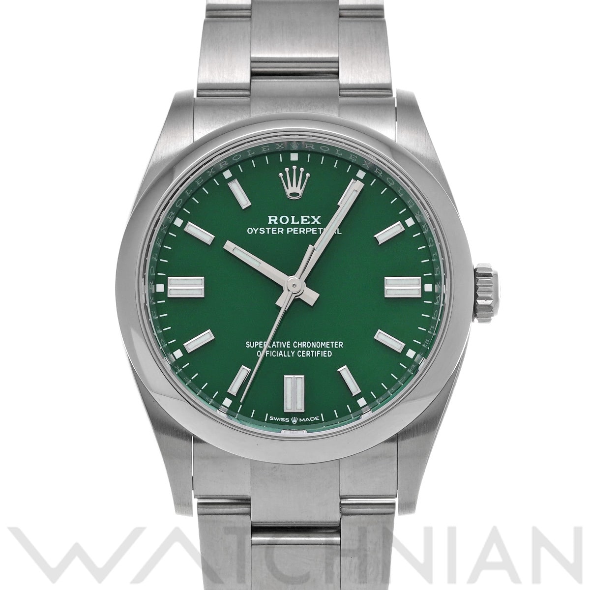 ロレックス オイスターパーペチュアル 36 126000 グリーン メンズ 時計 【中古】【wristwatch】