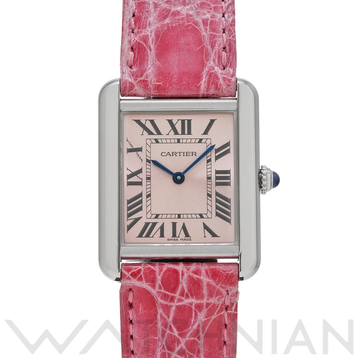 カルティエ タンク ソロ SM W5200000 ピンク レディース 時計 【中古】【wristwatch】