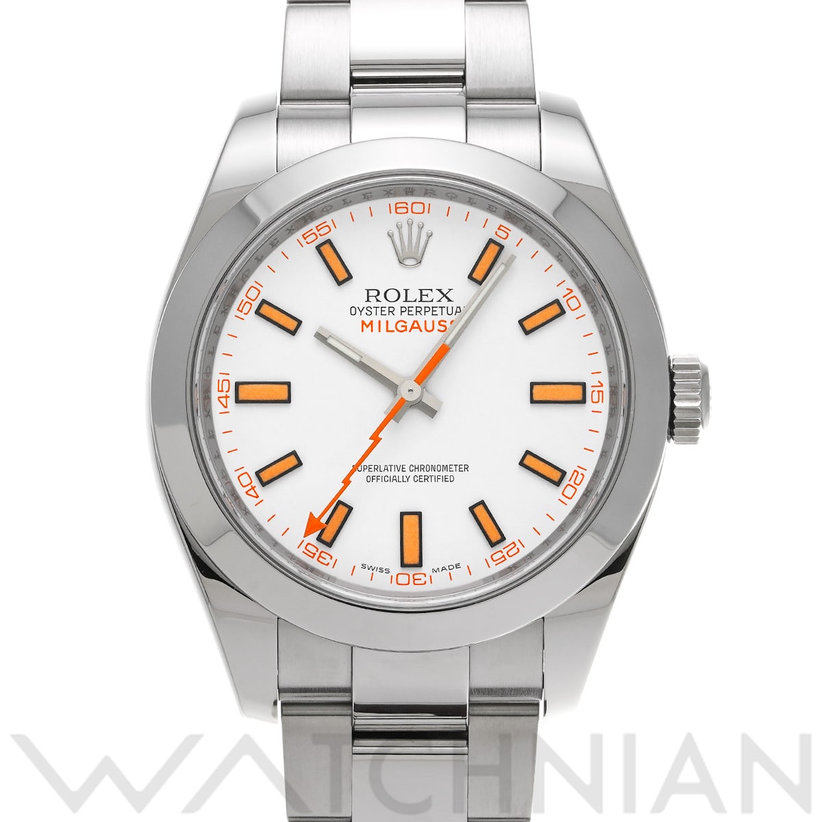 ロレックス ミルガウス 116400 ホワイト メンズ 時計 【中古】【wristwatch】