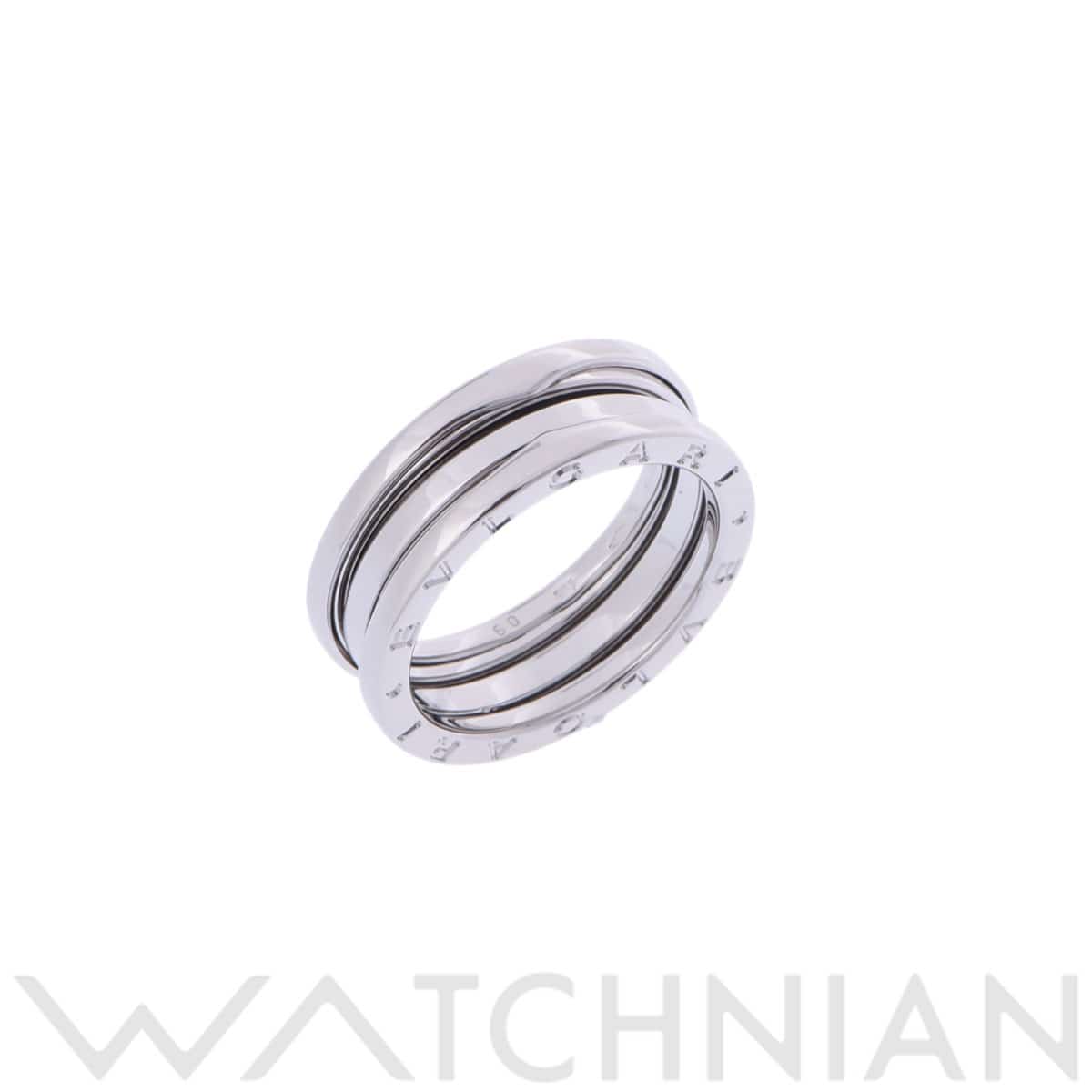 ブルガリ B.ZERO1リング #60 シルバー K18ホワイトゴールド WG レディース ジュエリー 【中古】【jewelry】