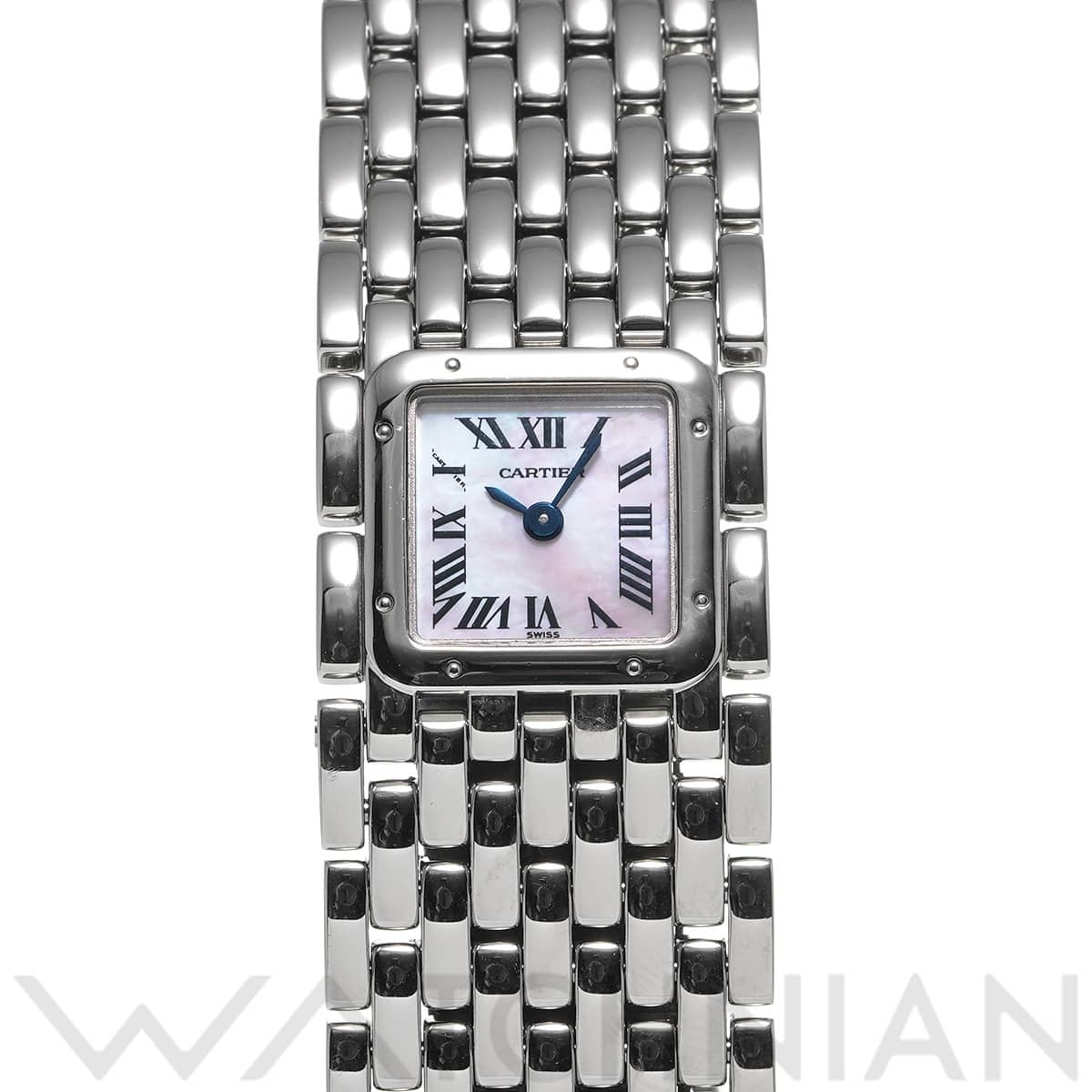 カルティエ パンテール リュバン W61001T9 ピンクシェル レディース 時計 【中古】【wristwatch】
