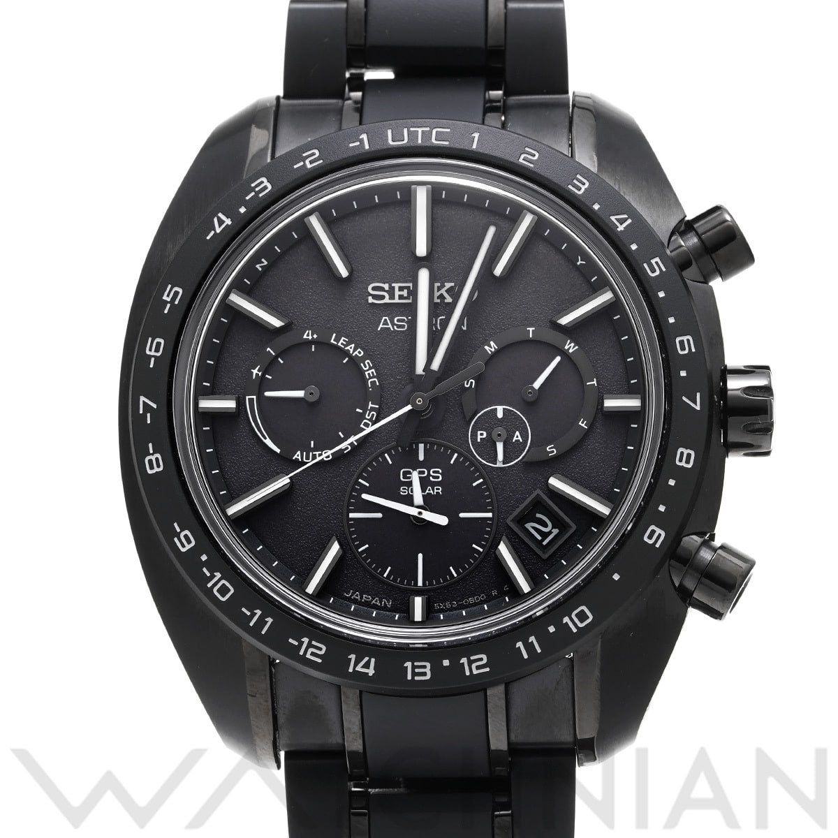 セイコー アストロン オリジン GPSソーラー 5X SBXC089 ブラック メンズ 時計 【中古】【wristwatch】