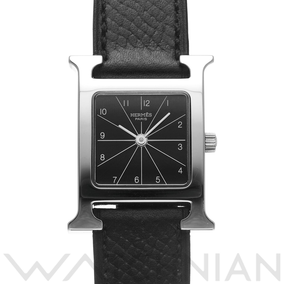 エルメス Hウォッチ HH1.210 ブラック レディース 時計 【中古】【wristwatch】