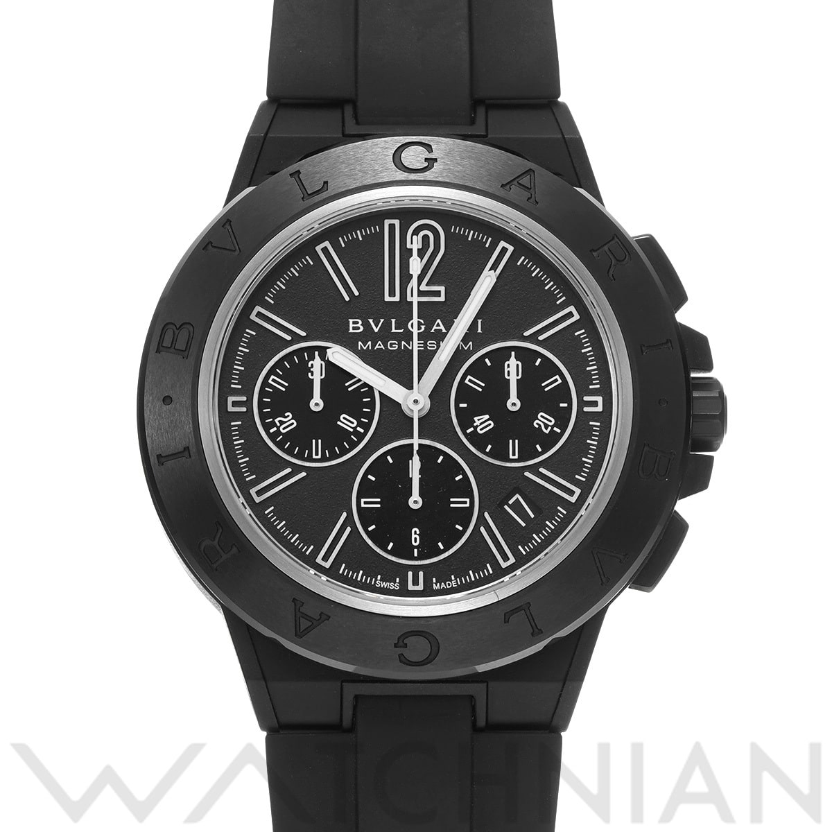 ブルガリ ディアゴノ マグネシウム クロノグラフ DG42BSMCVDCH ブラック メンズ 時計 【中古】【wristwatch】