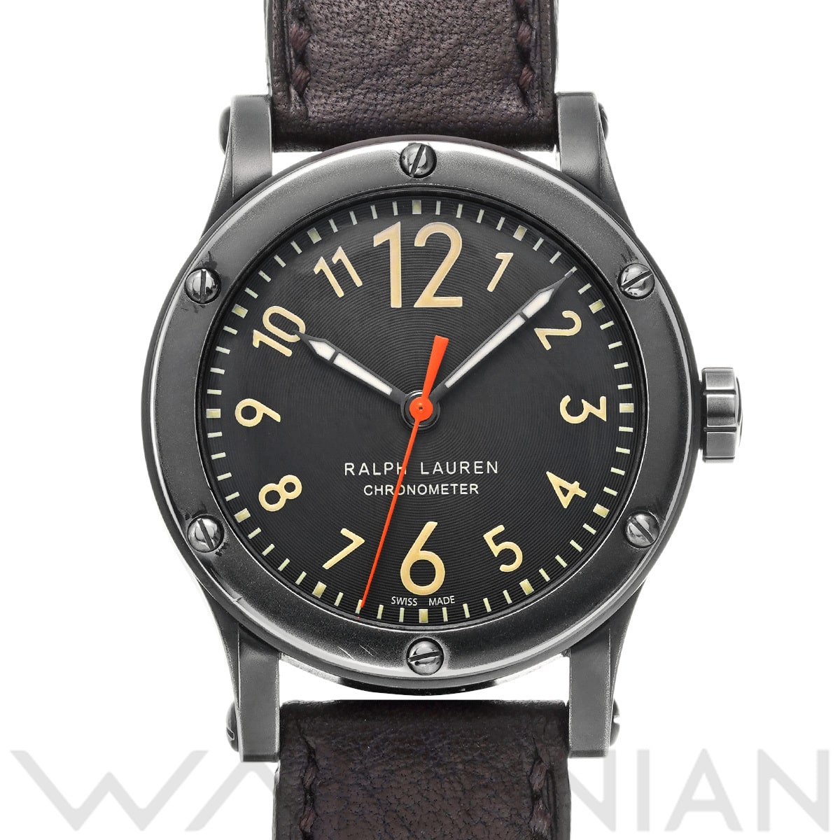 ラルフローレン RL67 サファリ クロノメーター R0250900 ブラック メンズ 時計 【中古】【wristwatch】