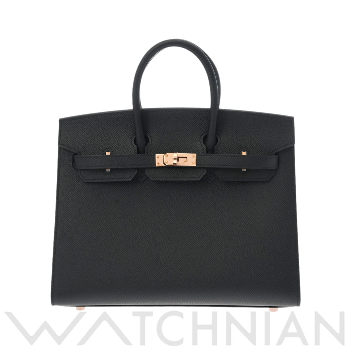 エルメス バーキン 25 セリエ ブラック/ローズゴールド金具 ヴォーエプソン レディース バッグ 【新品】【bag】