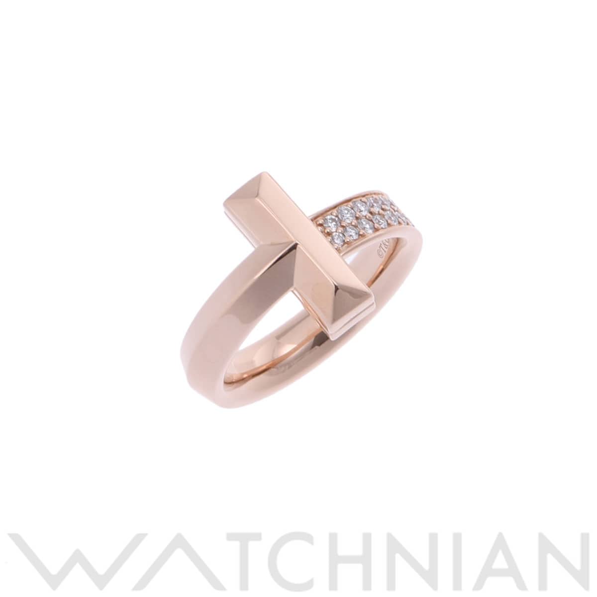 ティファニー Tワン リング ゴールド K18ピンクゴールド PG レディース ジュエリー 【中古】【jewelry】