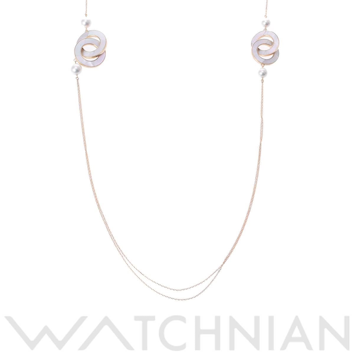タサキ サークルネックレス ゴールド K18イエローゴールド YG/シェル レディース ジュエリー 【中古】【jewelry】
