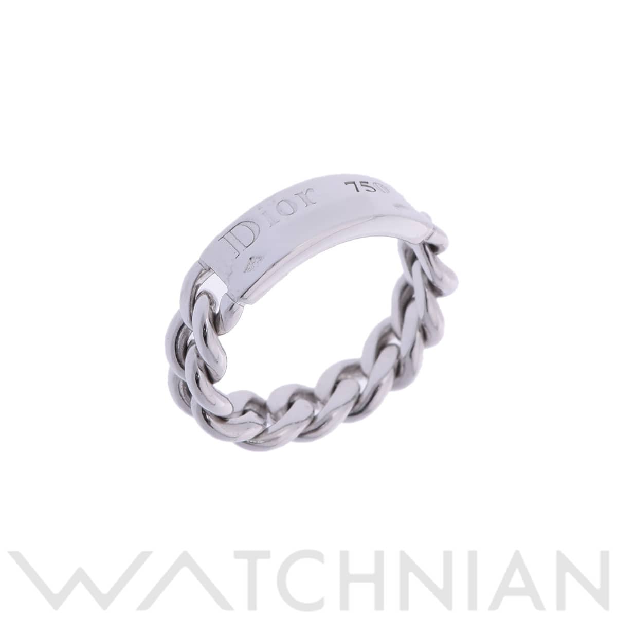 ディオール ゴルメット リング #49 シルバー K18ホワイトゴールド WG レディース ジュエリー 【中古】【jewelry】