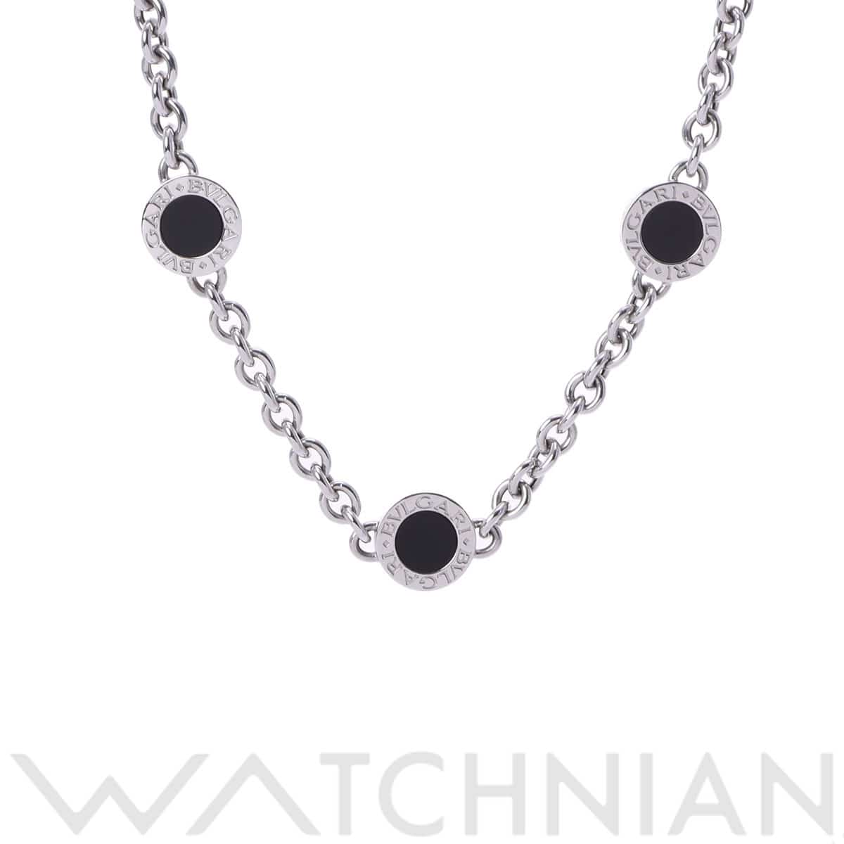 ブルガリ ブルガリブルガリ ネックレス シルバー K18ホワイトゴールド WG レディース ジュエリー 【中古】【jewelry】