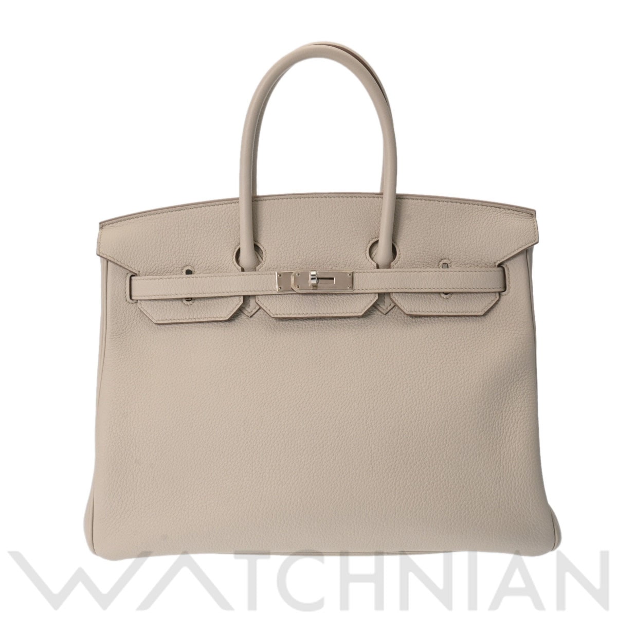 エルメス バーキン 35 ベトン/パラジウム金具 トリヨンクレマンス ユニセックス バッグ 【中古】【bag】