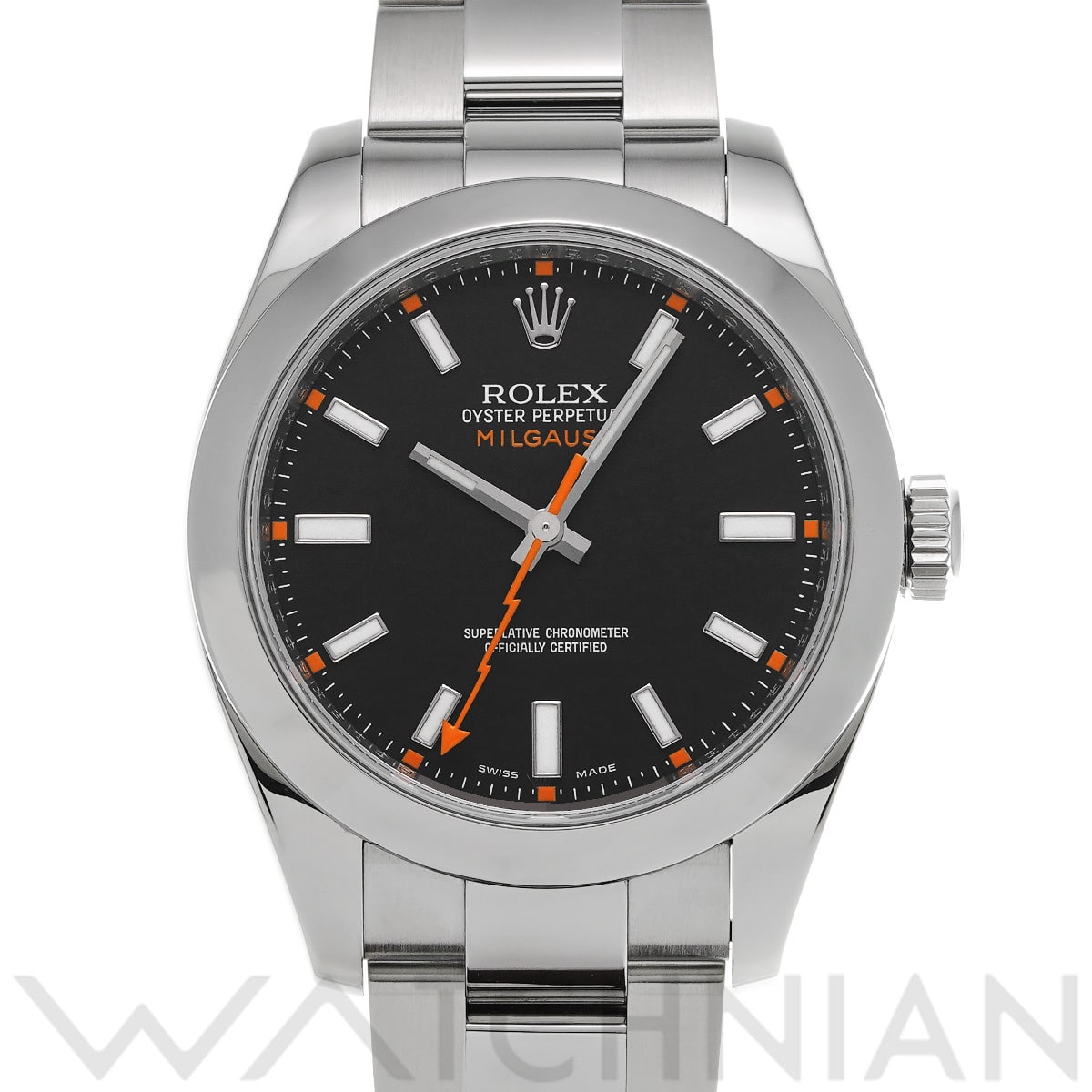 ロレックス ミルガウス 116400 ブラック メンズ 時計 【中古】【wristwatch】