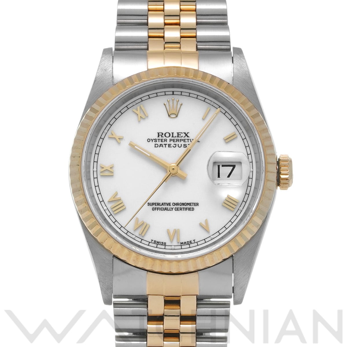 ロレックス デイトジャスト 16233 ホワイト メンズ 時計 【中古】【wristwatch】