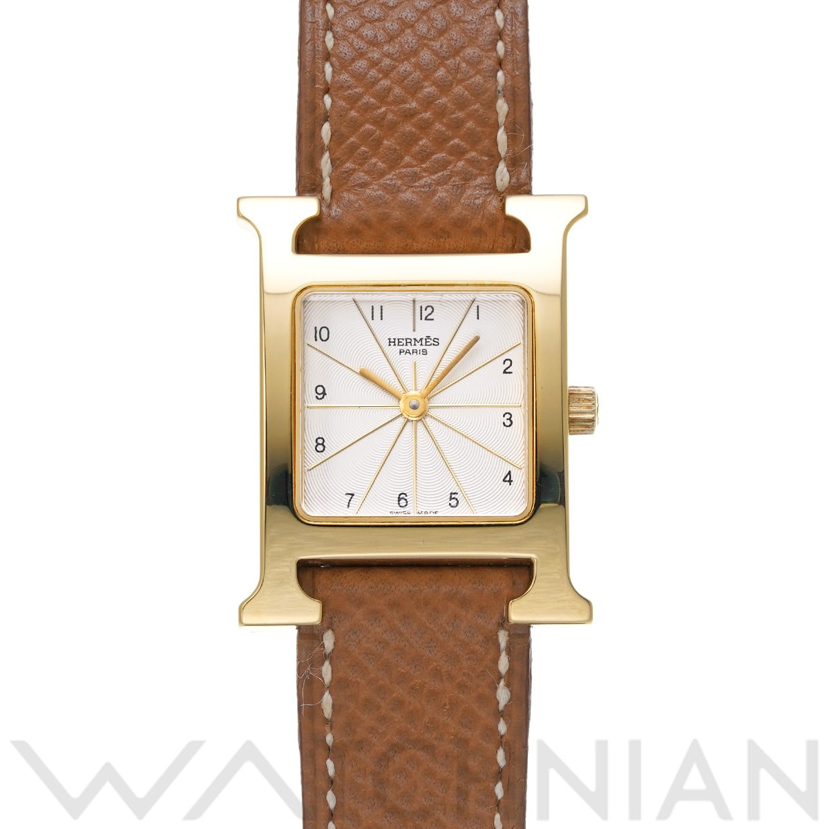 エルメス Hウォッチ HH1.201 ホワイト レディース 時計 【中古】【wristwatch】