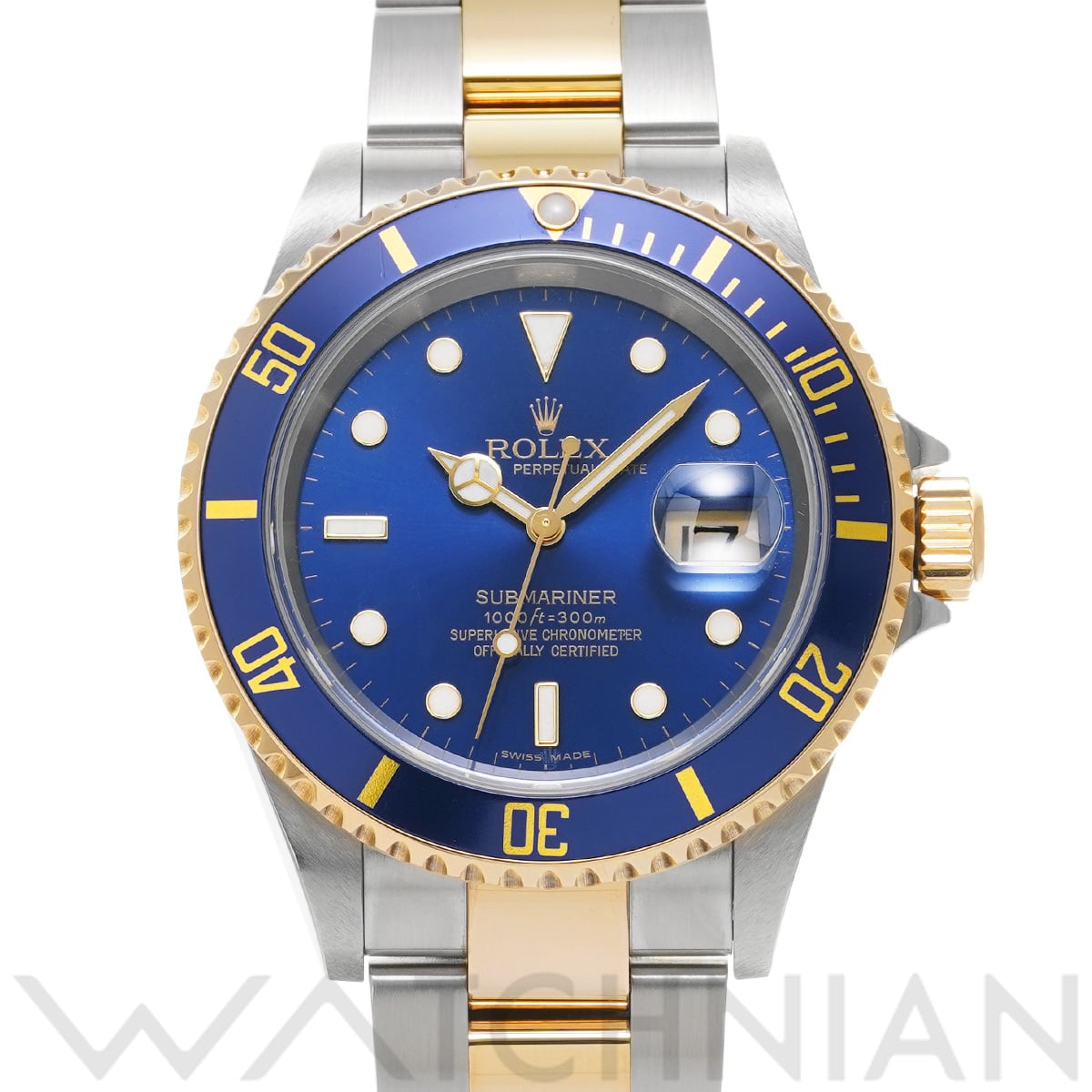 ロレックス サブマリーナ デイト 16613 ブルー メンズ 時計 【中古】【wristwatch】