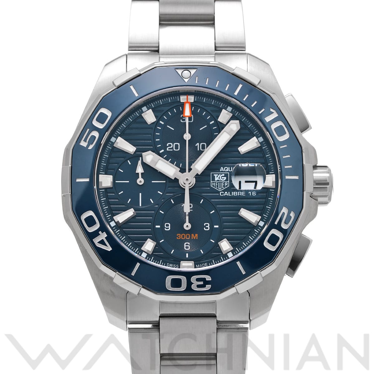 タグ ホイヤー アクアレーサー キャリバー16 クロノグラフ CAY211B.BA0927 ブルー メンズ 時計 【中古】【wristwatch】