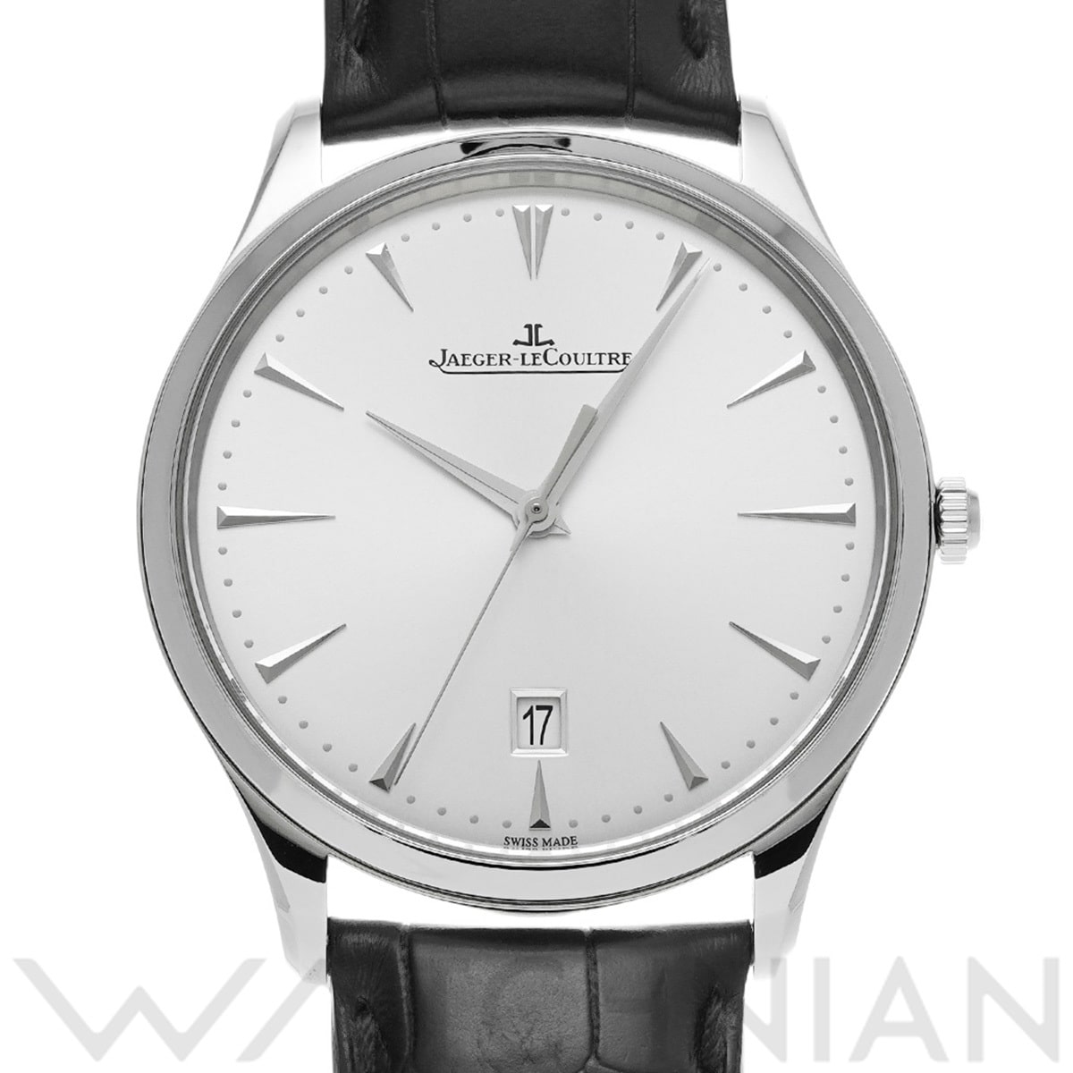 ジャガー ルクルト マスター ウルトラスリム デイト Q1288420 シルバー メンズ 時計 【中古】【wristwatch】