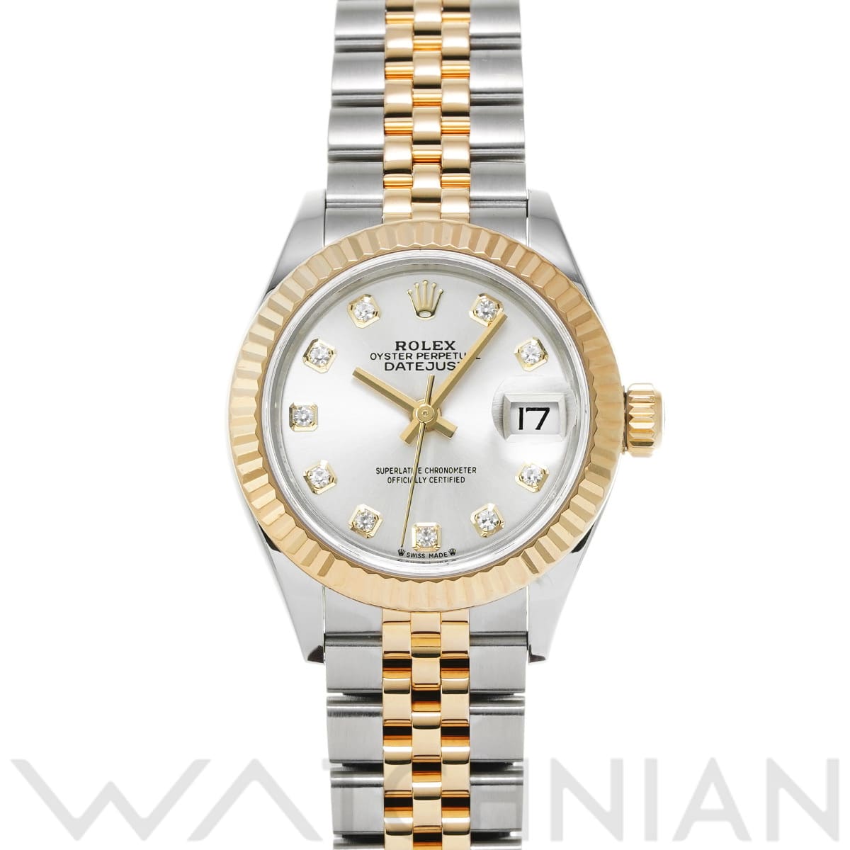 ロレックス レディ デイトジャスト 28 279173G シルバー/ダイヤモンド レディース 時計 【中古】【wristwatch】