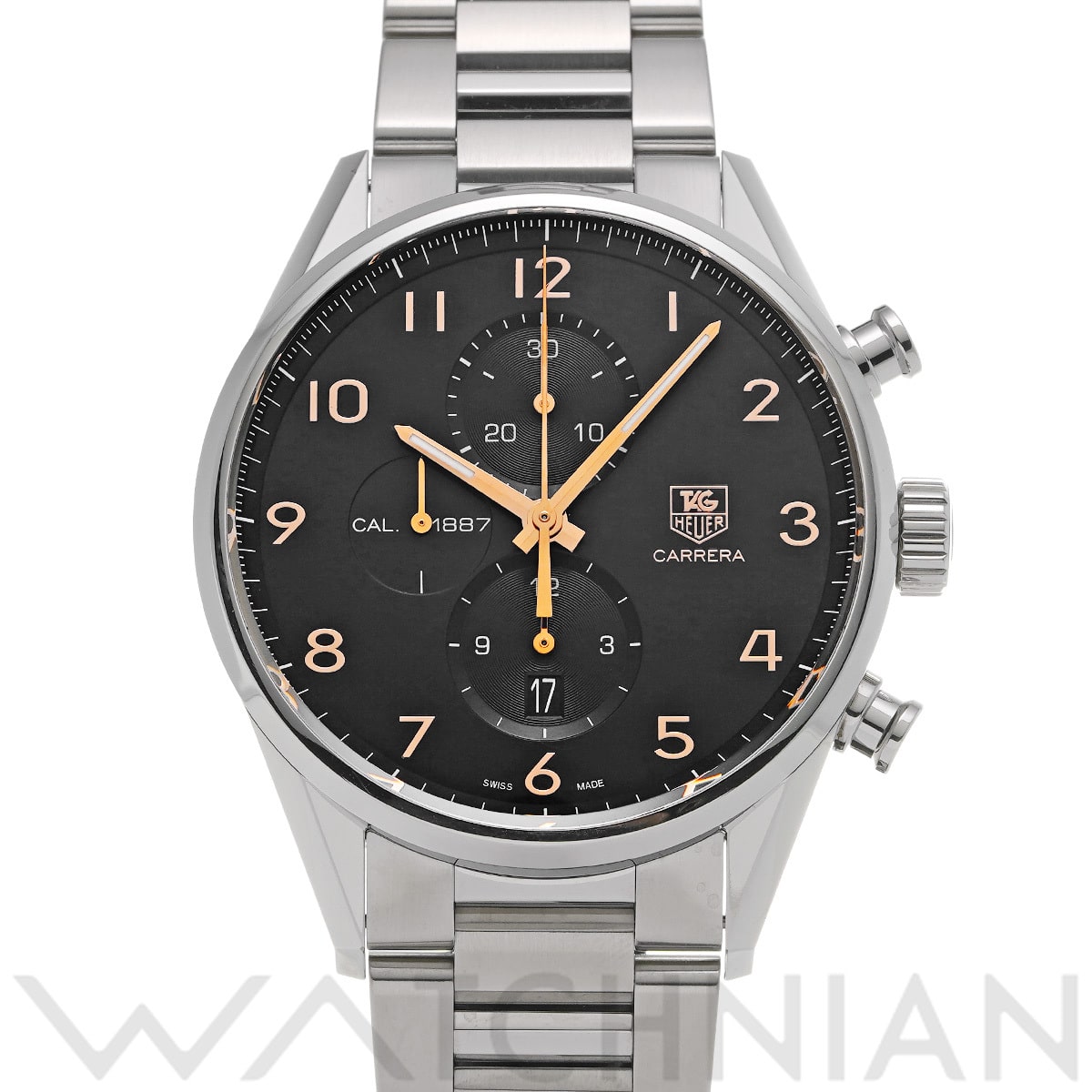 タグ ホイヤー カレラ キャリバー1887 クロノグラフ 43 mm CAR2014.BA0799 ブラック メンズ 時計 【中古】【wristwatch】