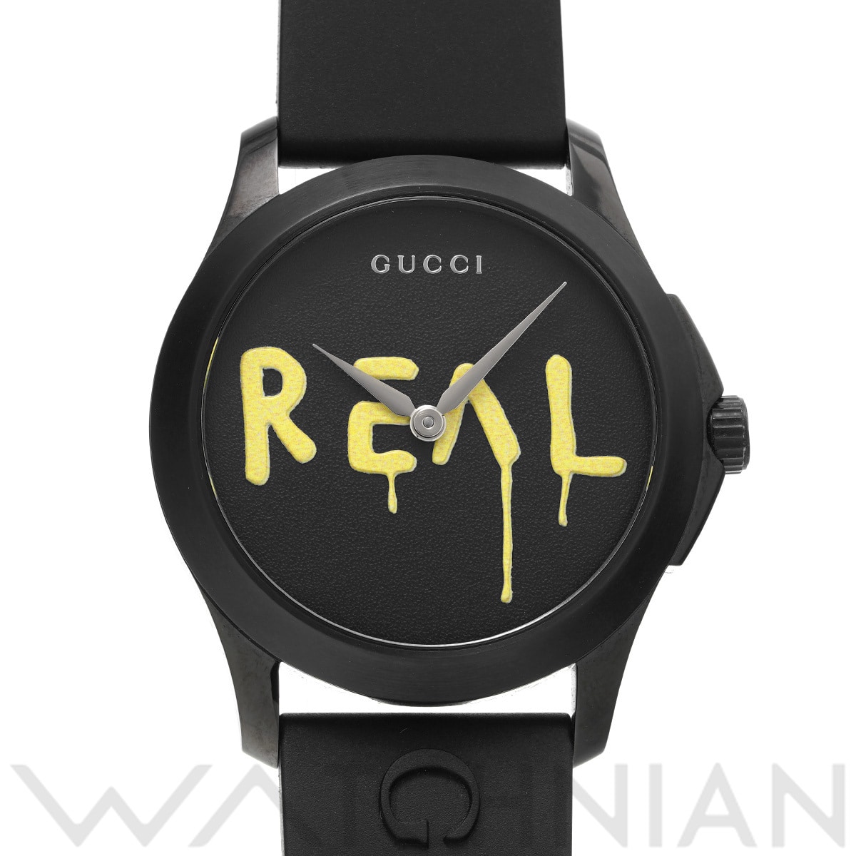 グッチ Gタイムレス ゴースト ブラック YA1264017  ブラック ユニセックス 時計 【中古】【wristwatch】