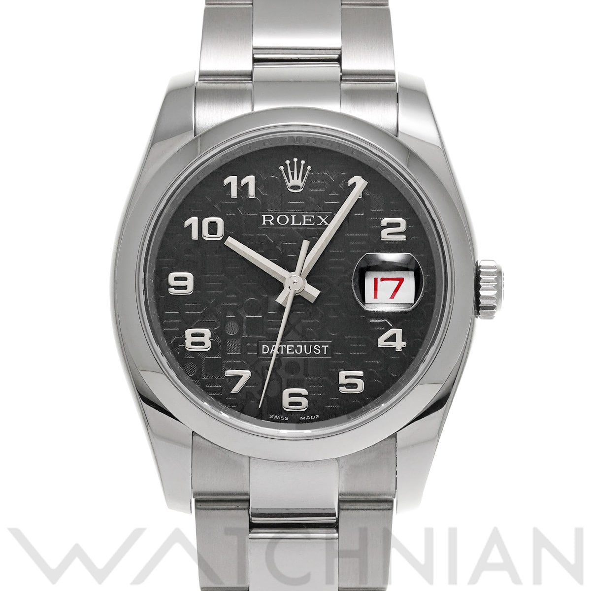 ロレックス デイトジャスト 36 116200 ブラックコンピュータ メンズ 時計 【中古】【wristwatch】
