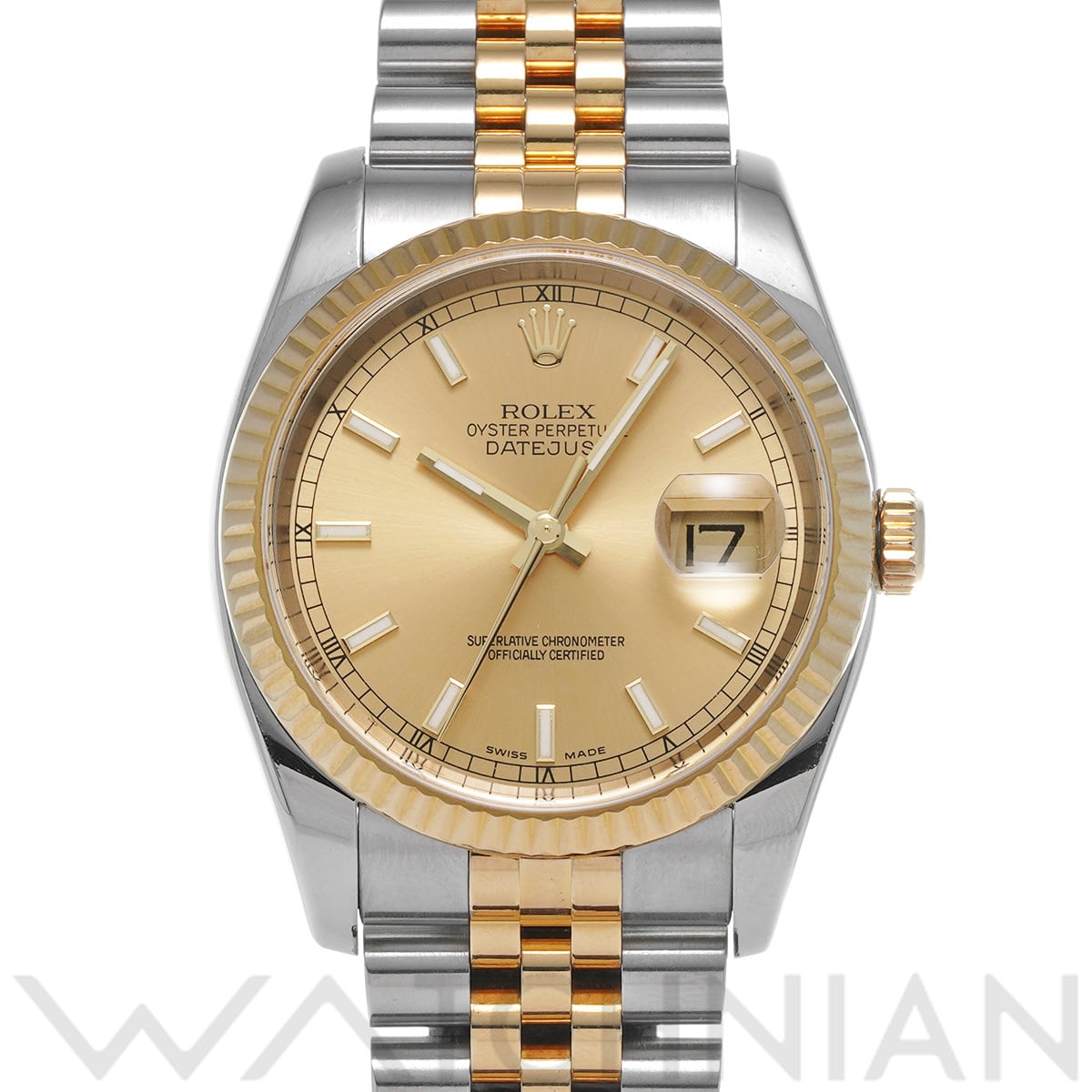 ロレックス デイトジャスト 36 116233 シャンパン メンズ 時計 【中古】【wristwatch】