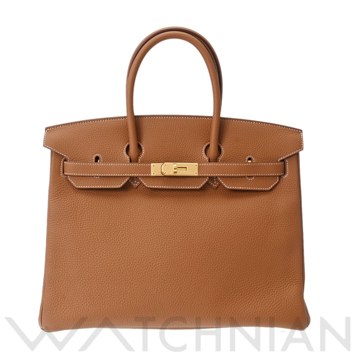 エルメス バーキン 35 ゴールド/ゴールド金具 トゴ ユニセックス バッグ 【中古】【bag】