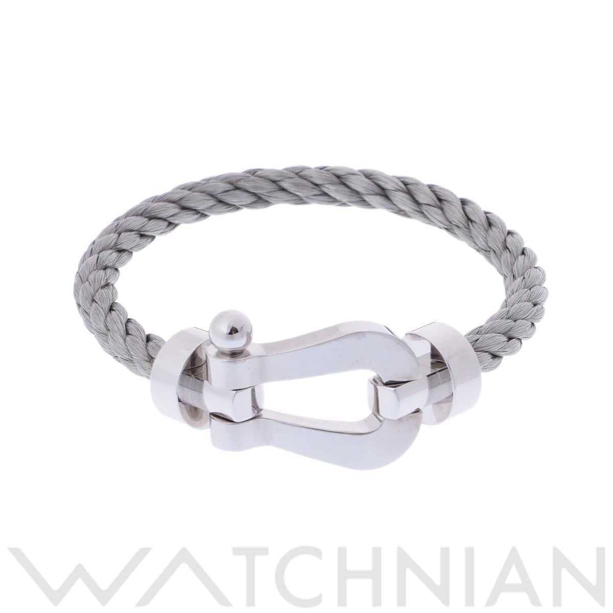 フレッド フォース10 XL #17 シルバー K18ホワイトゴールド WG/ステンレススチール メンズ ジュエリー 【中古】【jewelry】