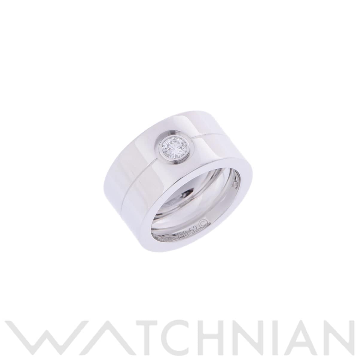 カルティエ ハイラブリング #52 1PD シルバー K18ホワイトゴールド WG レディース ジュエリー 【中古】【jewelry】