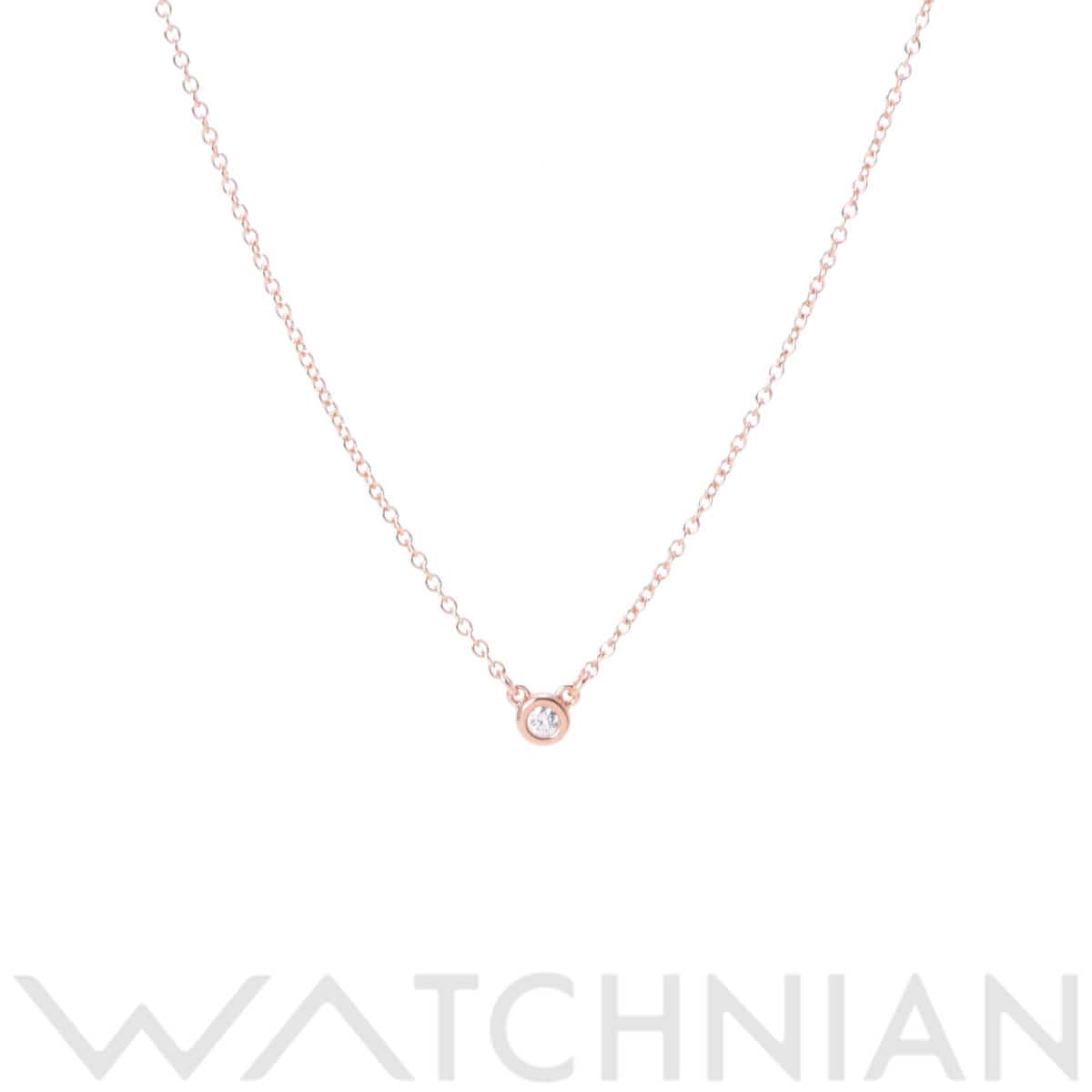ティファニー バイザヤード ネックレス 1PD ゴールド K18ピンクゴールド PG レディース ジュエリー 【中古】【jewelry】