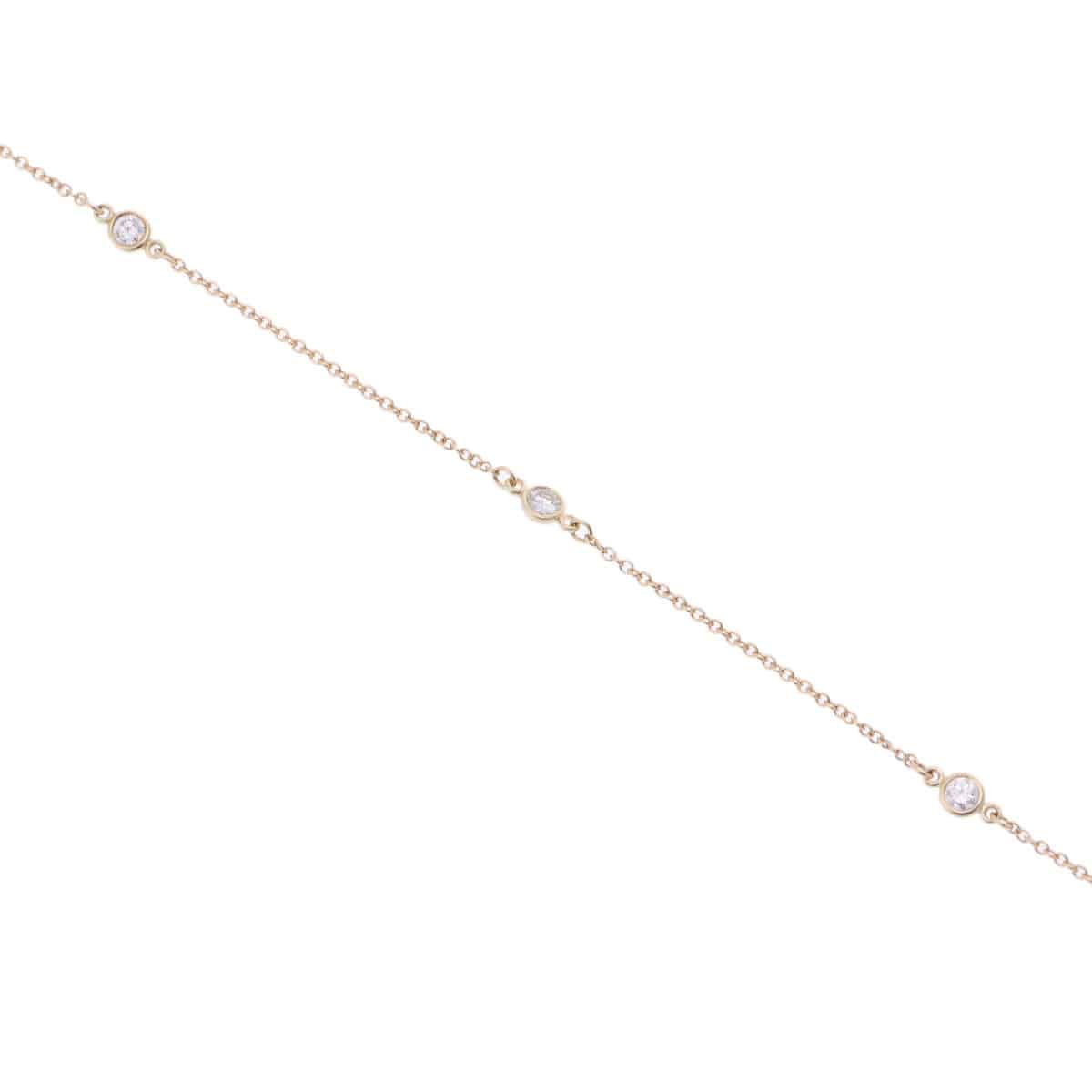 ティファニー バイザヤード ブレスレット 3PD ゴールド K18イエローゴールド YG レディース ジュエリー 【中古】【jewelry】