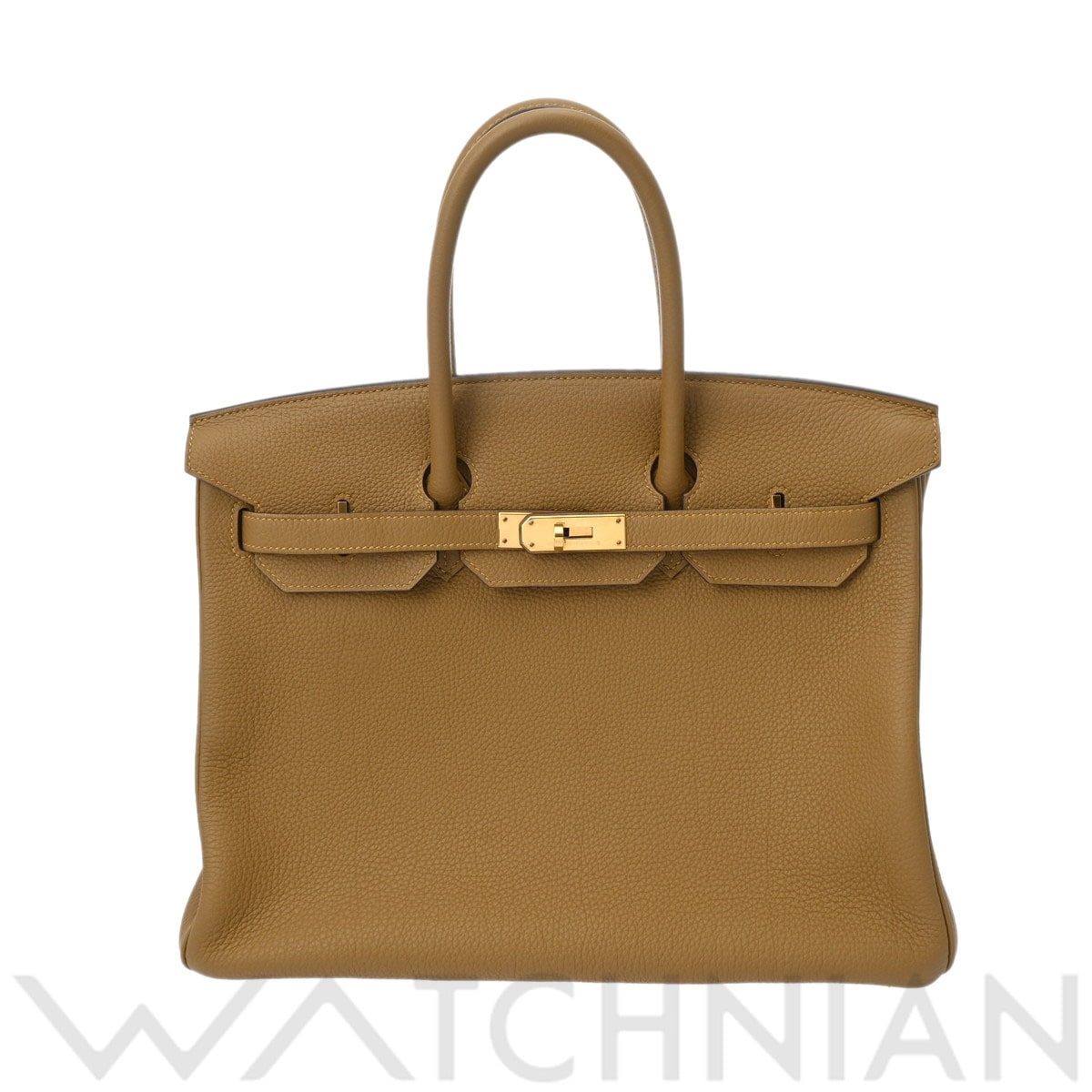 エルメス バーキン 35 ブロンズドレ/ゴールド金具 トゴ ユニセックス バッグ 【中古】【bag】
