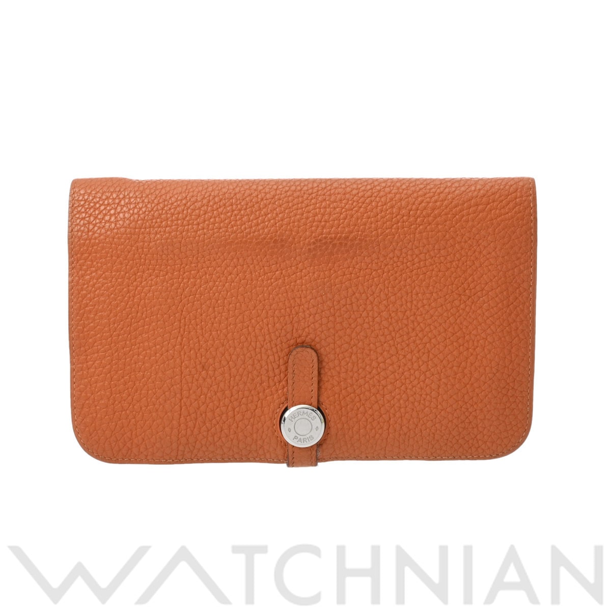 エルメス ドゴン GM ポティロン/パラジウム金具 トゴ レディース 財布 【中古】【purse】