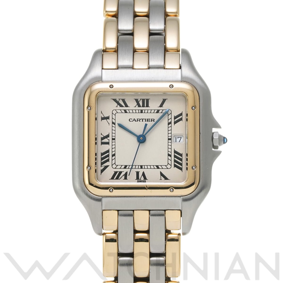 カルティエ パンテールLM 3ロウ 83083444 アイボリー メンズ 時計 【中古】【wristwatch】