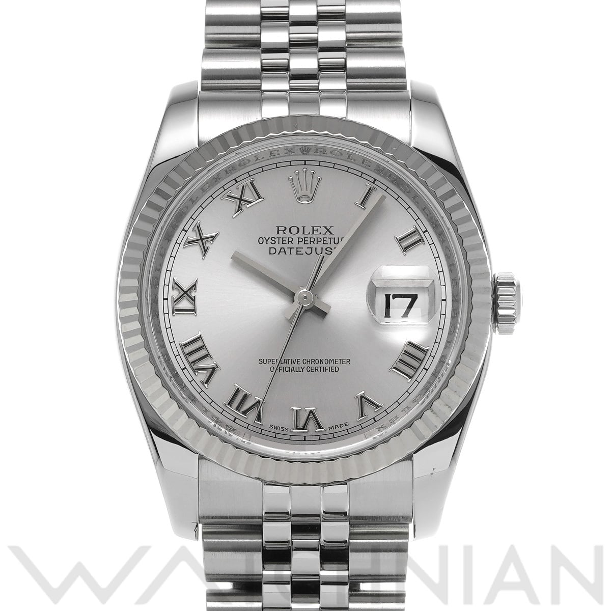 ロレックス デイトジャスト 116234 グレー メンズ 時計 【中古】【wristwatch】