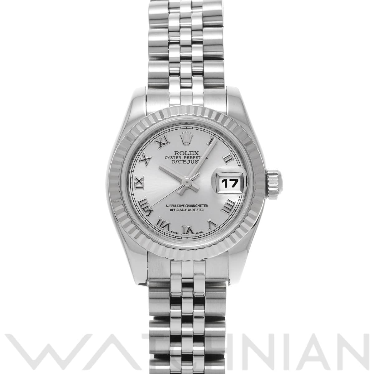 ロレックス レディ デイトジャスト 26 179174 グレー レディース 時計 【中古】【wristwatch】