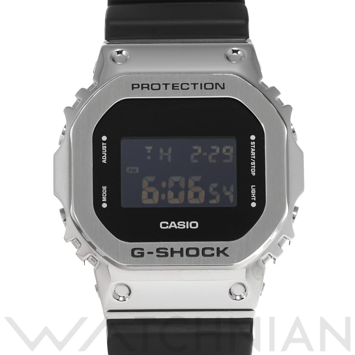 カシオ G-SHOCK 5600シリーズ GM-5600U-1JF ブラック レディース 時計 【中古】【wristwatch】