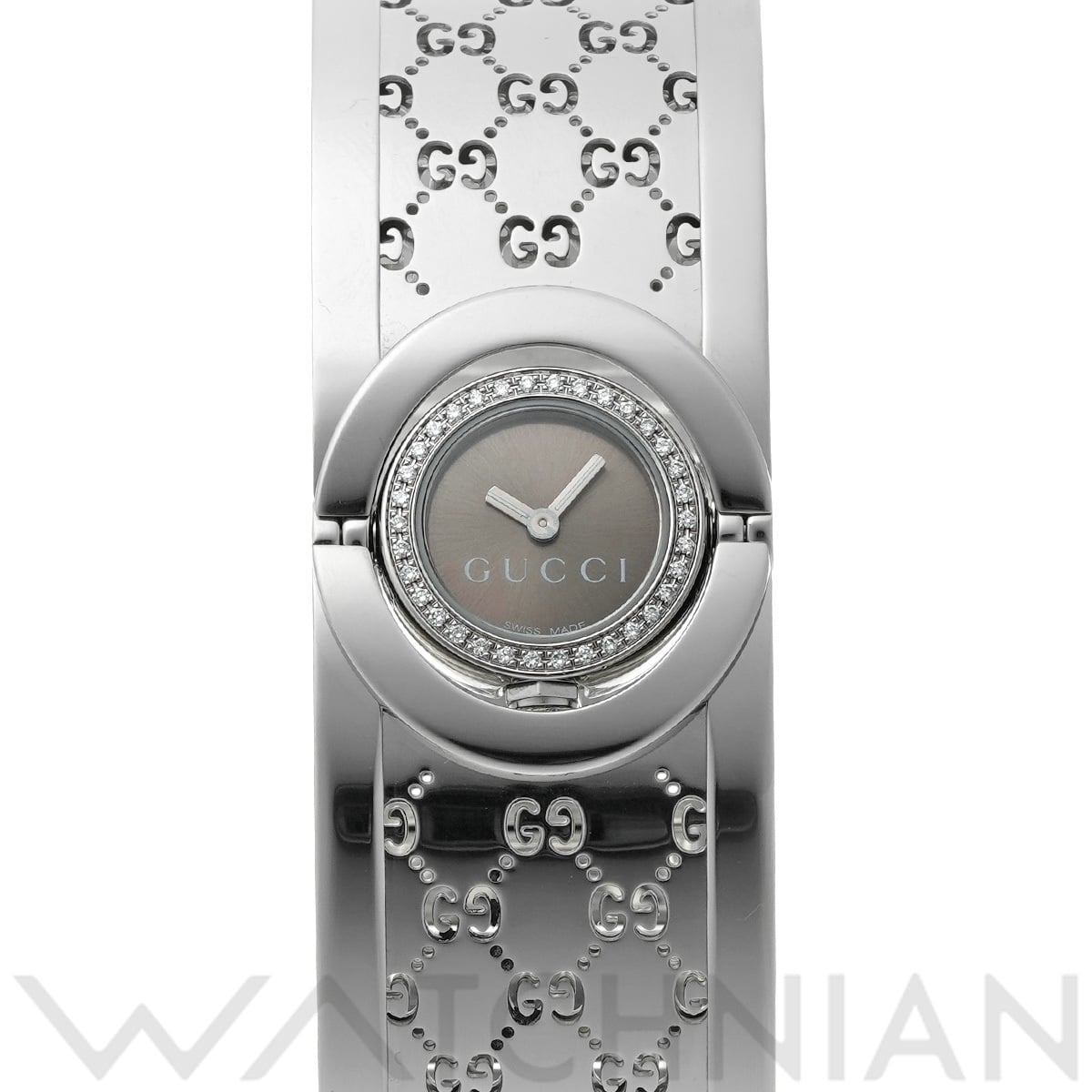 グッチ トワール バングルウォッチ YA112503 ブラウン レディース 時計 【中古】【wristwatch】