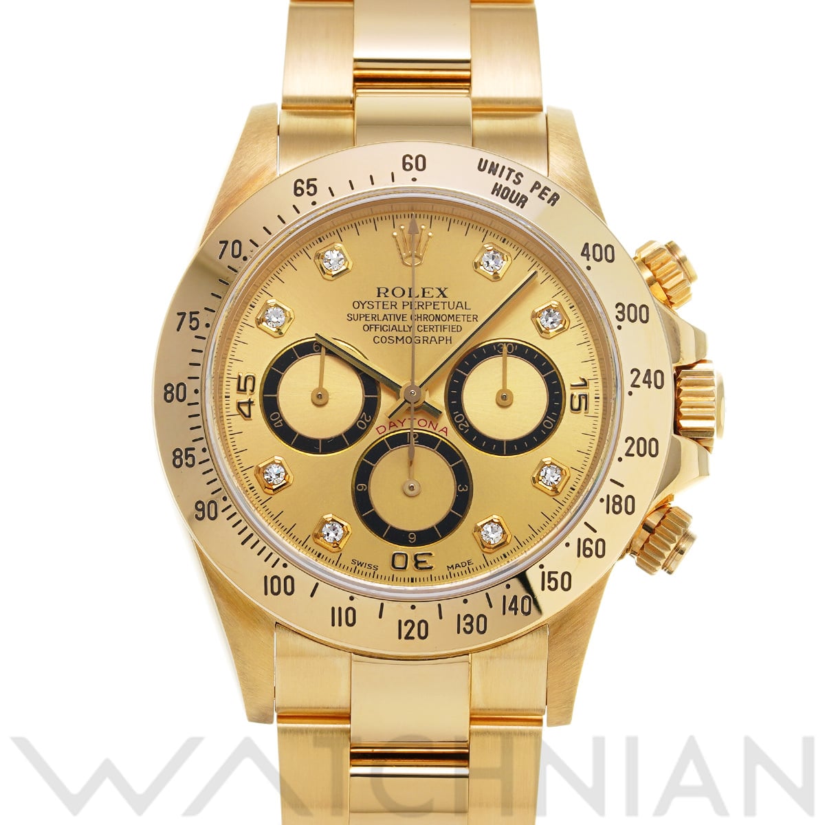 ロレックス コスモグラフ デイトナ 16528G シャンパン/ダイヤモンド メンズ 時計 【中古】【wristwatch】