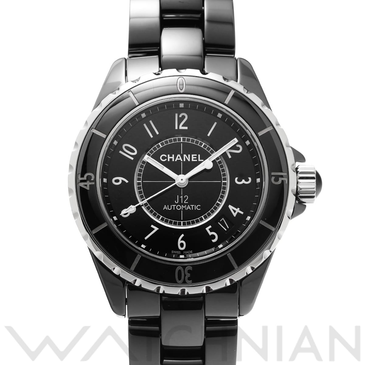 シャネル J12 38MM H0685 ブラックラッカー メンズ 時計 【中古】【wristwatch】