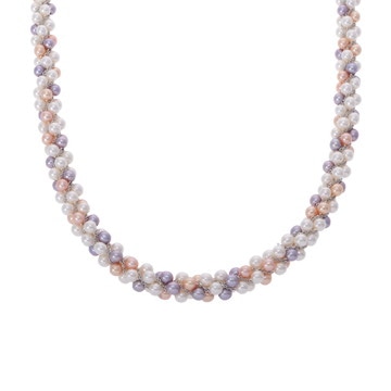 タサキ フローラツイスト ベビーパール ネックレス シルバー K18ホワイトゴールド WG レディース ジュエリー 【中古】【jewelry】