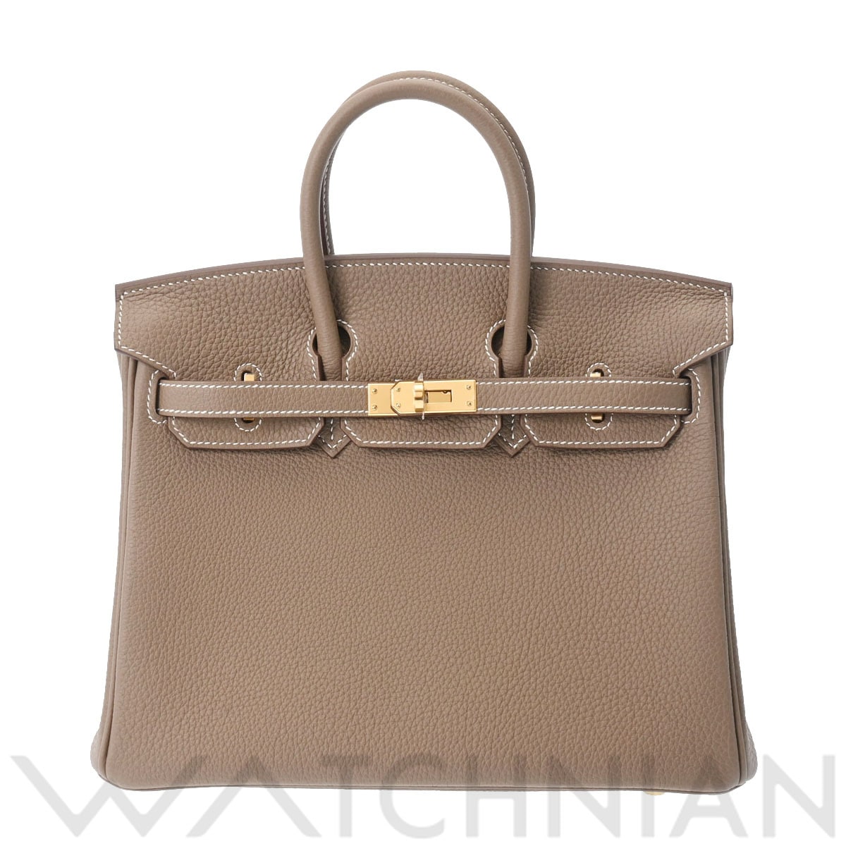 エルメス バーキン 25 エトゥープ/ゴールド金具 トゴ レディース バッグ 【未使用】【bag】