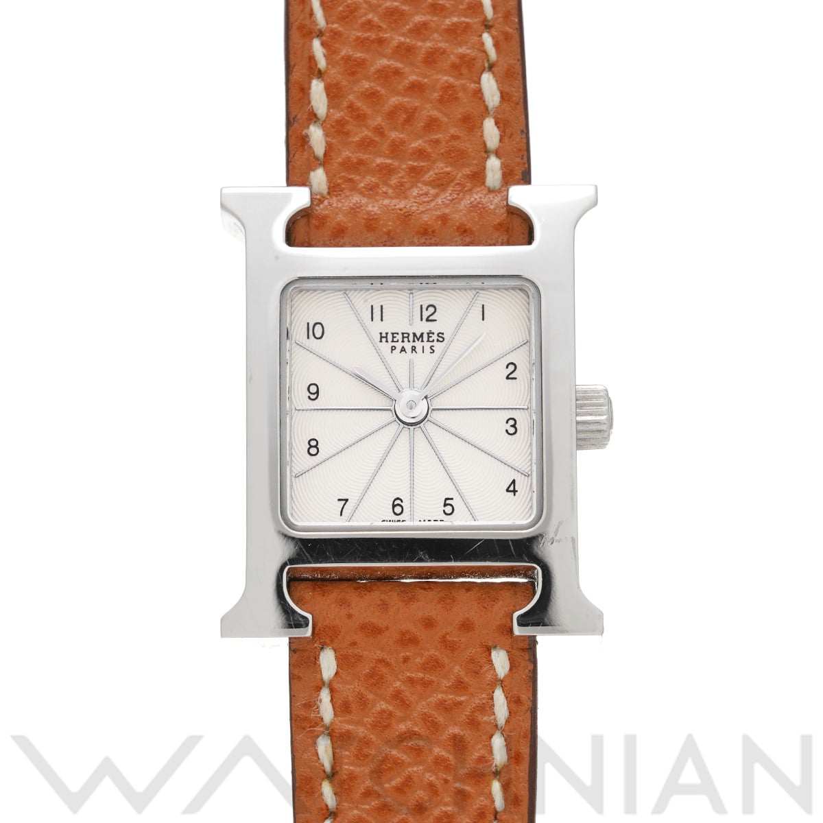 エルメス Hウォッチ ミニ HH1.110 シルバー レディース 時計 【中古】【wristwatch】