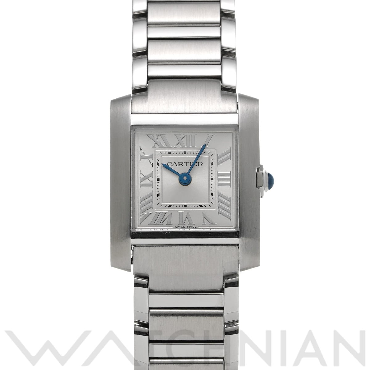 カルティエ タンクフランセーズ SM WSTA0065 シルバー レディース 時計 【中古】【wristwatch】