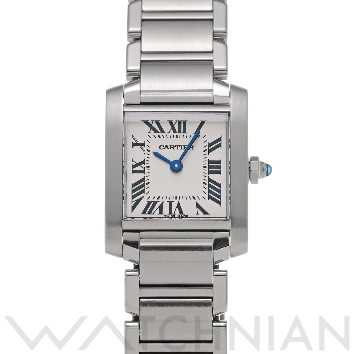 カルティエ タンクフランセーズ SM W51008Q3 シルバー レディース 時計 【中古】【wristwatch】